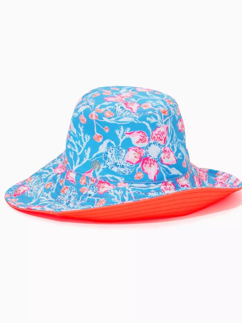 Lilly Pulitzer Reversible Canvas UPF 50 Bahamian Rhapsody's Sun Hat GWP NWT OS - Picture 4 of 8